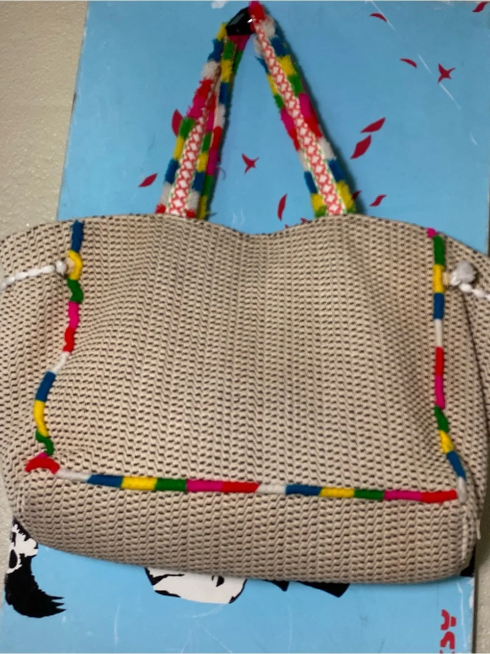 Steven By Steve Madden Multicolor Embroidered Tote